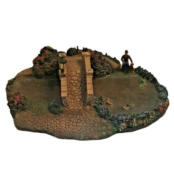 AS IS Vtg Hawthorne Village Thomas Kinkade's Lamplight Bridge Only Numbered - Picture 1 of 10